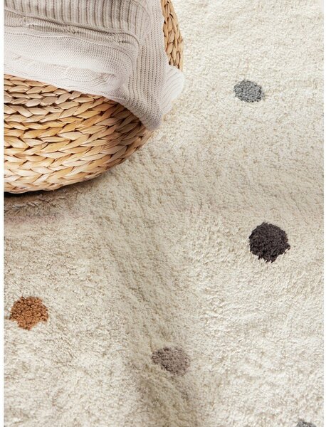 Krémszínű mosható-kézi szövésű pamut gyerek szőnyeg 140x200 cm Snuggle Pippo – Hanse Home