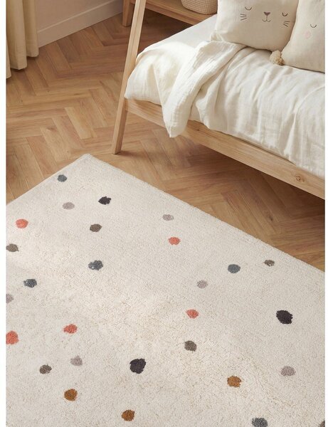 Krémszínű mosható-kézi szövésű pamut gyerek szőnyeg 140x200 cm Snuggle Pippo – Hanse Home