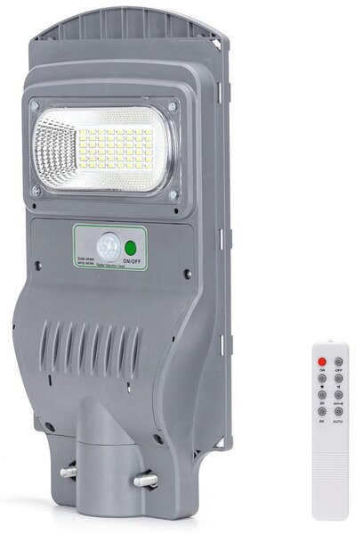 Aigostar B.V. Aigostar - LED Napelemes utcai lámpa érzékelővel LED/50W/3,2V IP65 6500K + távirányító AI0418