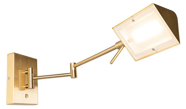 Design fali lámpa sárgarézzel, beépített LED-del, fényerőszabályzóval - Notia