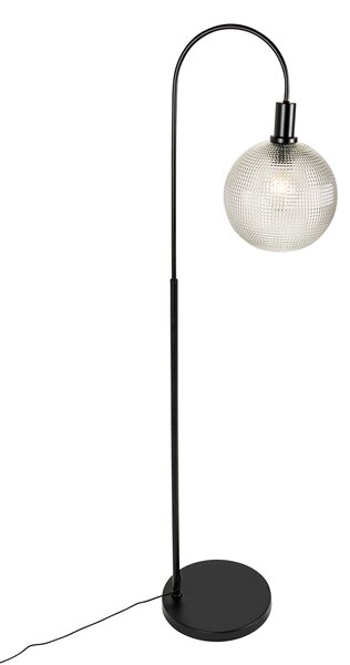 Design állólámpa fekete füstüveggel - Chico