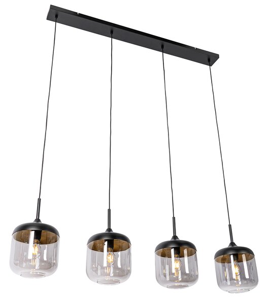 Design lógólámpa fekete arannyal és füstüveggel 4-lámpás - Kyan