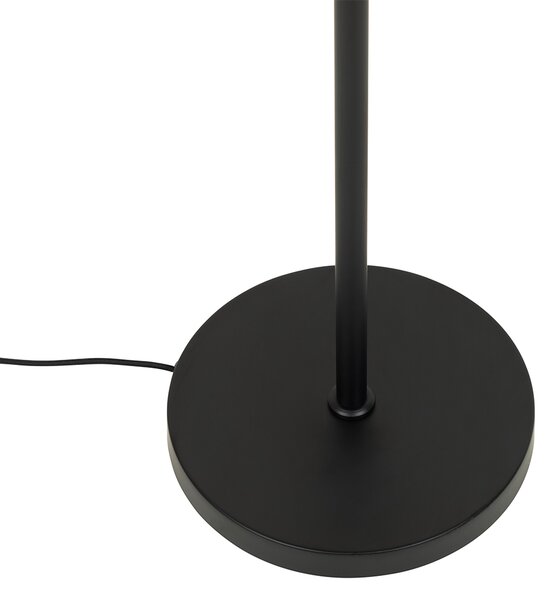 Design állólámpa fekete arannyal és füstüveggel - Kyan