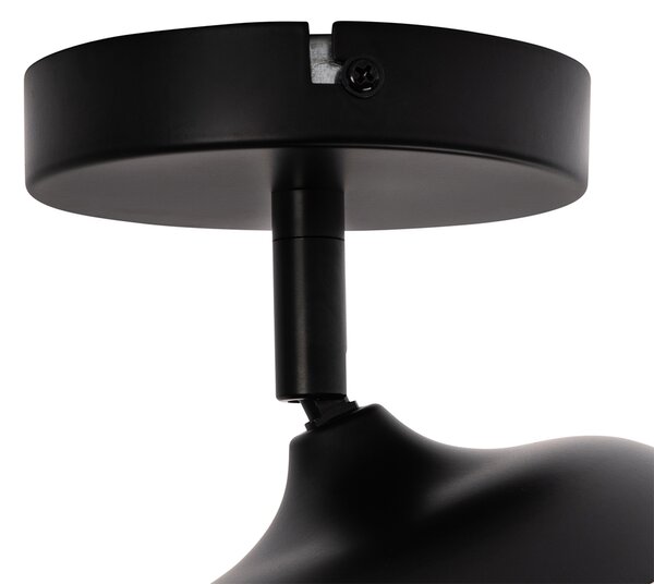 Design spotlámpa fekete arannyal és füstüveggel - Kyan