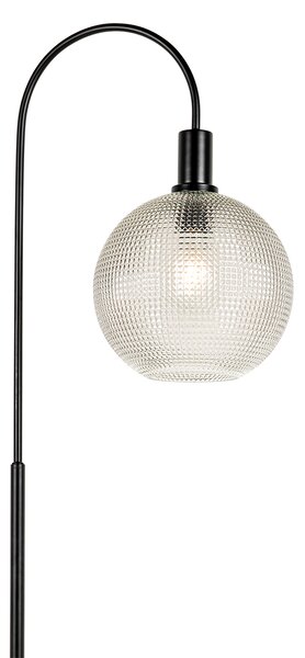 Design állólámpa fekete füstüveggel - Chico