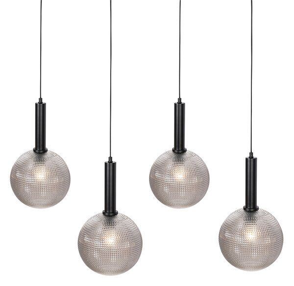 Design lógólámpa fekete füstüveggel 4-lámpás - Chico