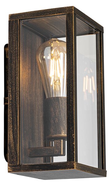 Vintage fali lámpa antik arany 26 cm IP44 - Charlois