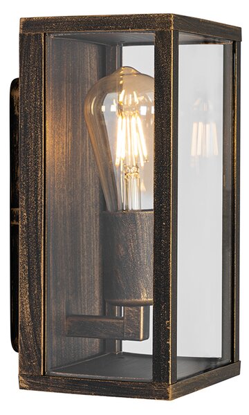 Vintage fali lámpa antik arany 26 cm IP44 - Charlois