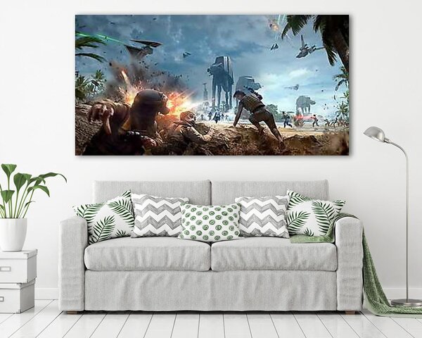 Star Wars: Battlefront: Rouge One - Scarif téma (vászonkép)
