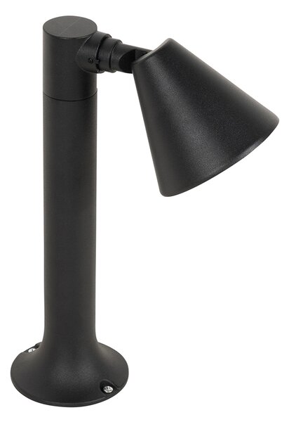 Modern kültéri oszlop lámpa fekete 30 cm IP44 állítható - Ciara