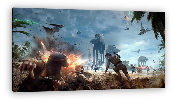 Star Wars: Battlefront: Rouge One - Scarif téma (vászonkép)
