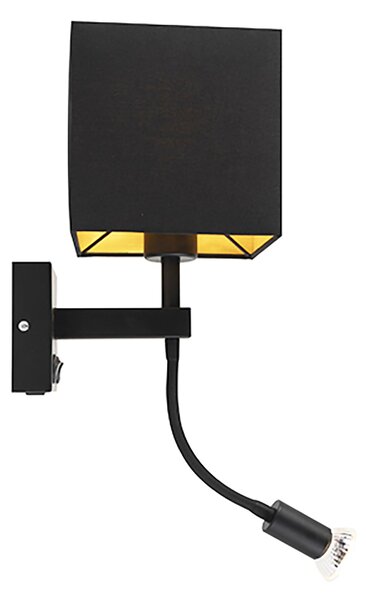 Okos fali lámpa fekete USB-vel, Wi-Fi-vel, A60 és GU10 foglalattal - Zeno