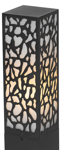 Modern kültéri oszlop lámpa fekete 90 cm IP44 - Nicole