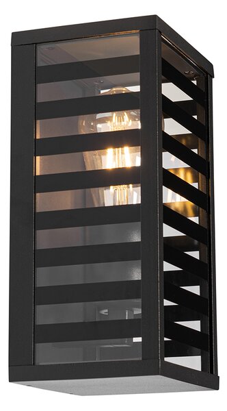 Modern kültéri fali lámpa fekete 26 cm IP44 - Reims