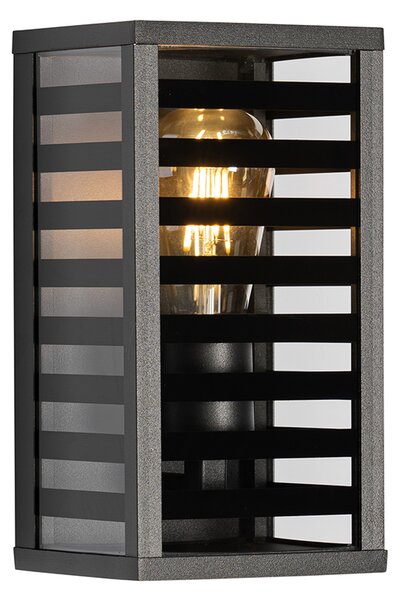 Modern kültéri fali lámpa fekete 26 cm IP44 - Reims