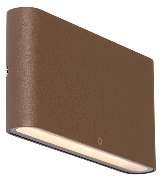 Modern kültéri fali lámpa rozsdabarna 17,5 cm LED-del IP65 - Batt