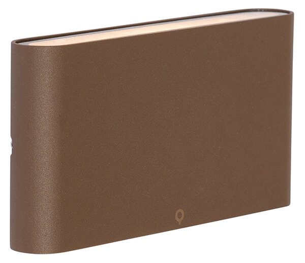 Modern kültéri fali lámpa rozsdabarna 17,5 cm LED-del IP65 - Batt