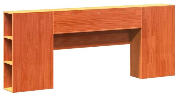 VidaXL Fenyőfa Fejtámla Tárolóval 200 cm
