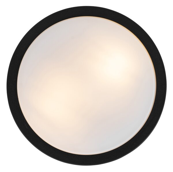 Modern kültéri mennyezeti lámpa fekete 28 cm IP44 - Flavi