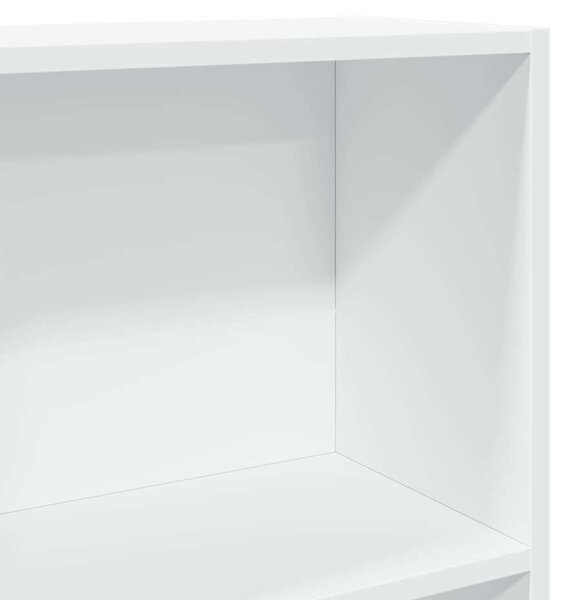 VidaXL Fa Könyvespolc - Fehér - 80x30x114 cm