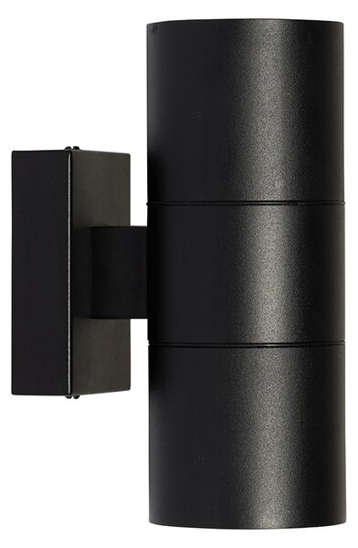 Modern kültéri fali lámpa fekete 2-lámpás AR70 IP44 - Duo