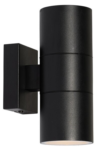 Modern kültéri fali lámpa fekete 2-lámpás AR70 IP44 - Duo
