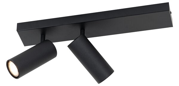 Okos mennyezeti spotlámpa fekete 2-lámpás állítható 2 Wifi GU10 50mm-rel - Renna