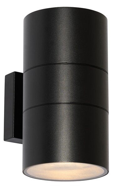 Modern kültéri fali lámpa fekete 2-lámpás AR111 IP44 - Duo