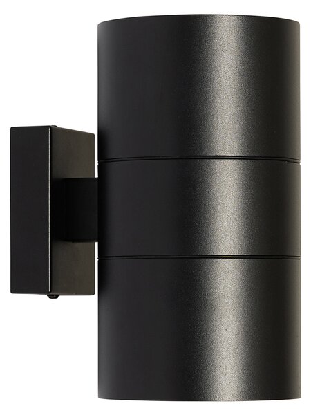 Modern kültéri fali lámpa fekete 2-lámpás AR111 IP44 - Duo