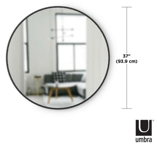 UMBRA HUB Kerek Fali Tükör - 94 cm, Fekete