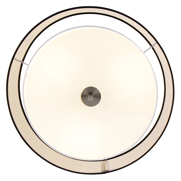 Okos mennyezeti lámpa fekete fehérrel 50 cm, 3 db Wifi A60 - Drum Duo