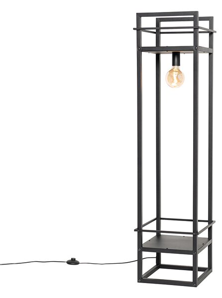 Okos ipari állólámpa fekete, WiFi-vel, G95 - Cage Rack