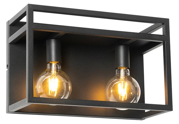 Okos fali lámpa fekete polccal, 2 Wi-Fi G95 - Cage Rack