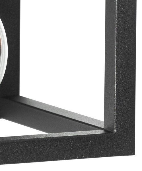 Okos fali lámpa fekete polccal, Wi-Fi-vel, G95 izzóval - Cage Rack