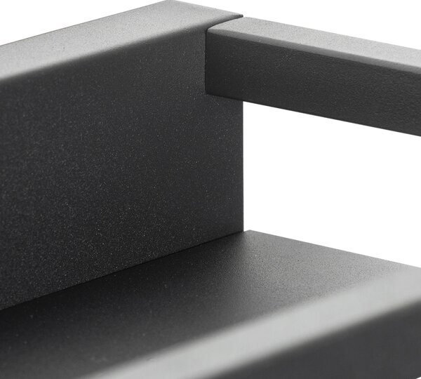 Okos fali lámpa fekete polccal, 2 Wi-Fi G95 - Cage Rack