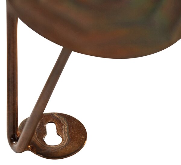 Art Deco fali lámpa réz 77 cm - Circles