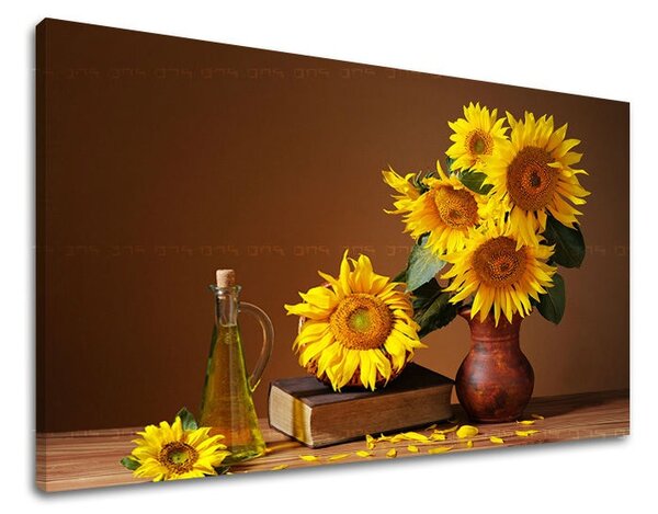Fali festmény FLOWERS SUNflowers KV038E11