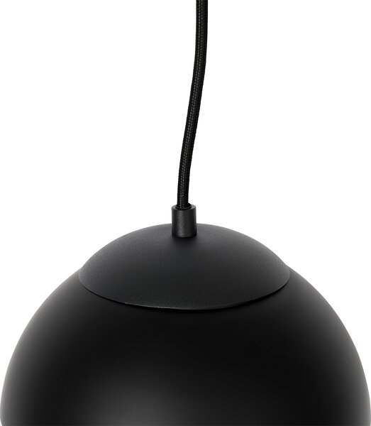 Retro lógólámpa fekete átlátszó üveggel 20 cm - Eclipse