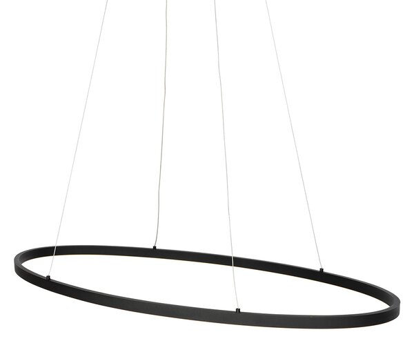 Design lógólámpa fekete ovális, beépített LED-del, 3 fokozatban szabályozható - Ovallo