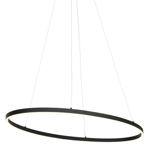 Design lógólámpa fekete ovális, beépített LED-del, 3 fokozatban szabályozható - Ovallo