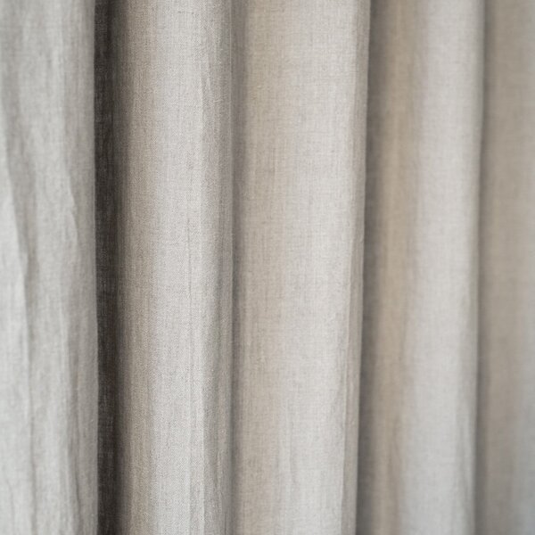 Night Time bézs len függöny, 250 x 140 cm - Linen Tales
