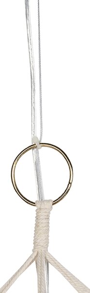 Rusztikus lógólámpa makramé 90 cm - String
