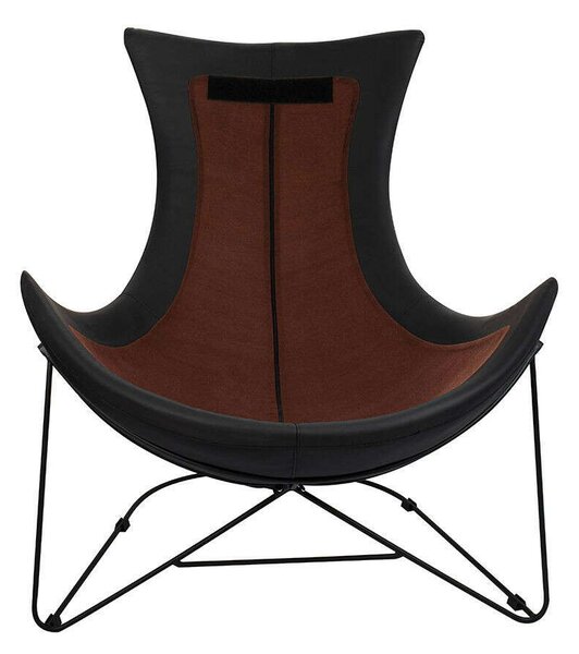 King Home Otilia Stand Velvet Fotel Fekete