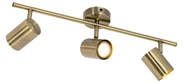 Modern spotlámpa bronz dönthető 3-lámpás - Jeana