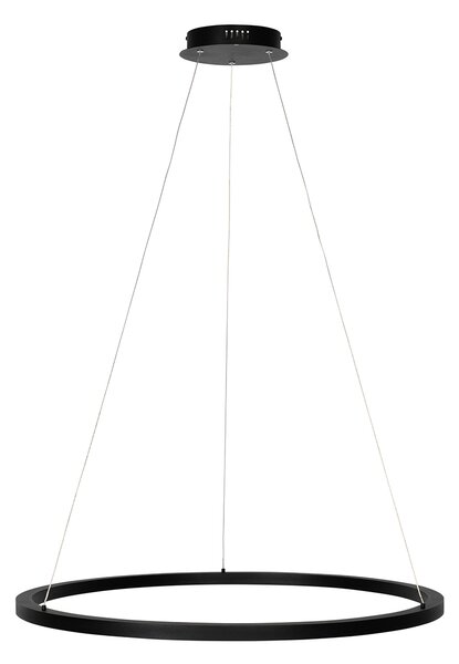 Függőlámpa fekete 80 cm beépített LED-del, 3 fokozatban szabályozható - Girello