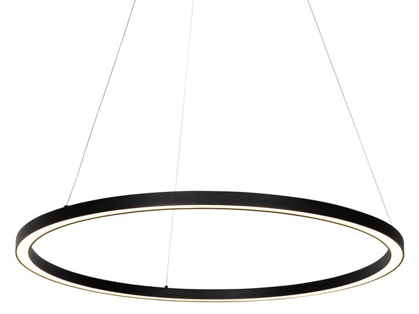 Függőlámpa fekete 80 cm beépített LED-del, 3 fokozatban szabályozható - Girello