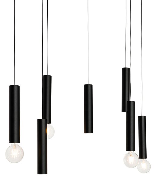 Design lógólámpa fekete ovális 7-lámpás - Tuba