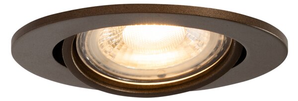 Okos süllyesztett spotlámpa sötét bronz dönthető, Wifi GU10 50mm-es - Cisco