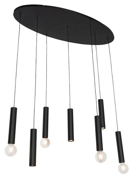 Design lógólámpa fekete ovális 7-lámpás - Tuba