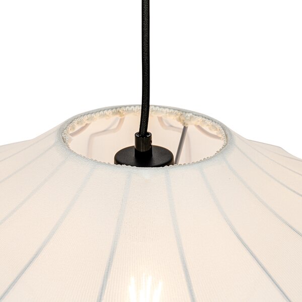 Design függőlámpa fehér selyem 50 cm - Plu